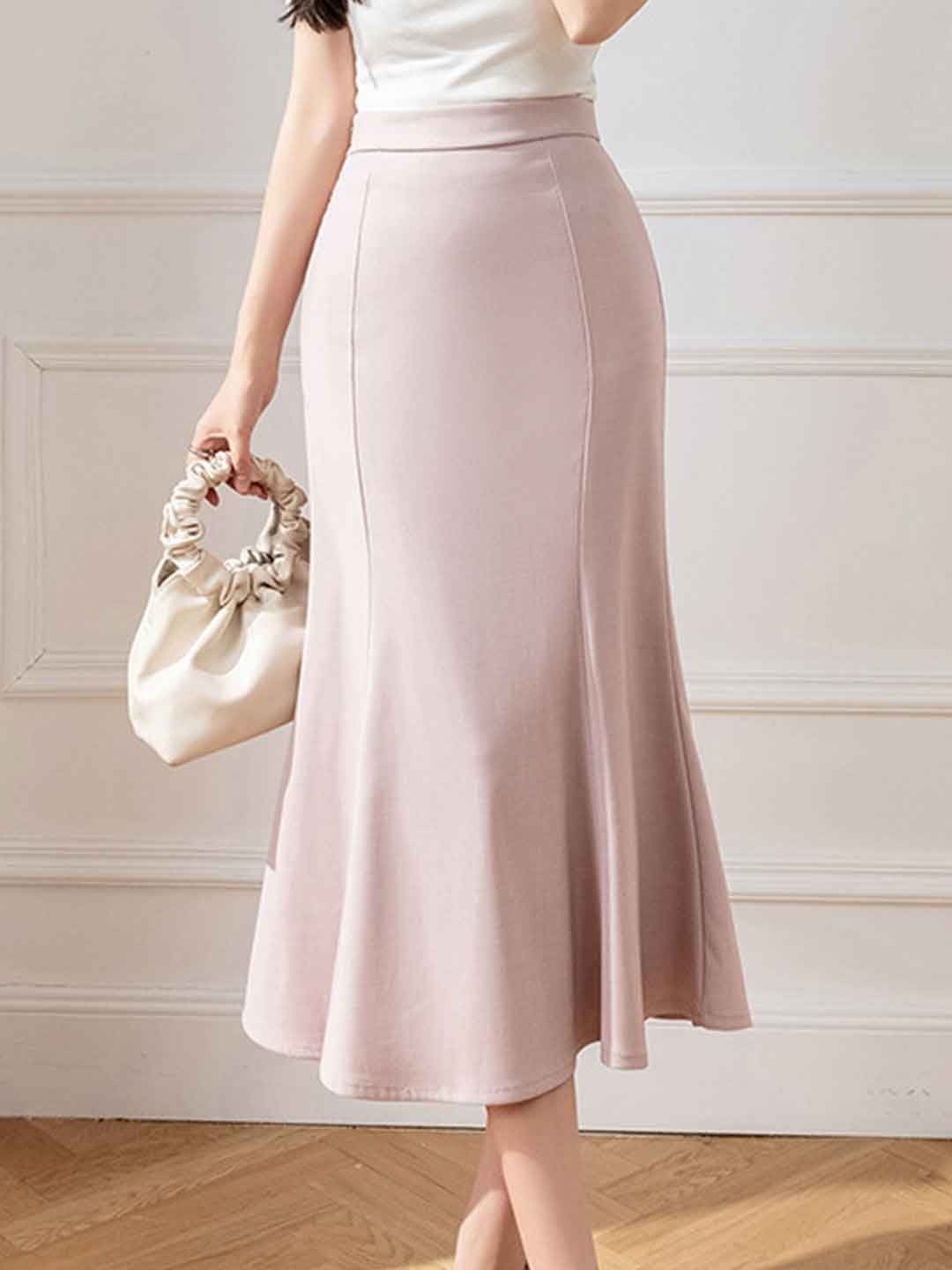 Sophia Elegant High-Waisted Fishtail Skirt