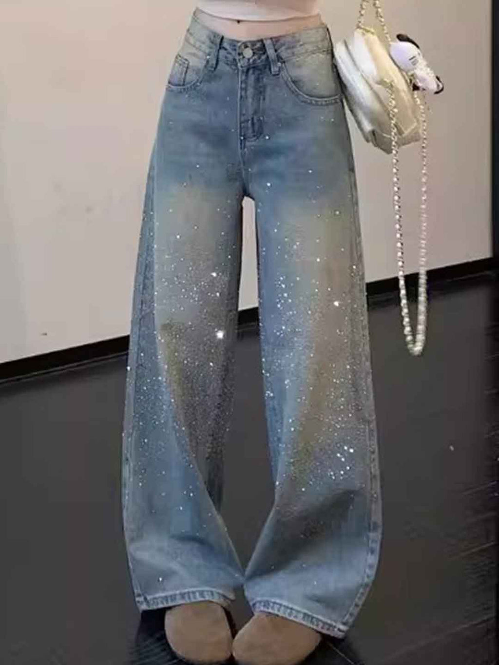 Arianna Casual Rhinestone Jeans
