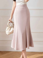 Sophia Elegant High-Waisted Fishtail Skirt