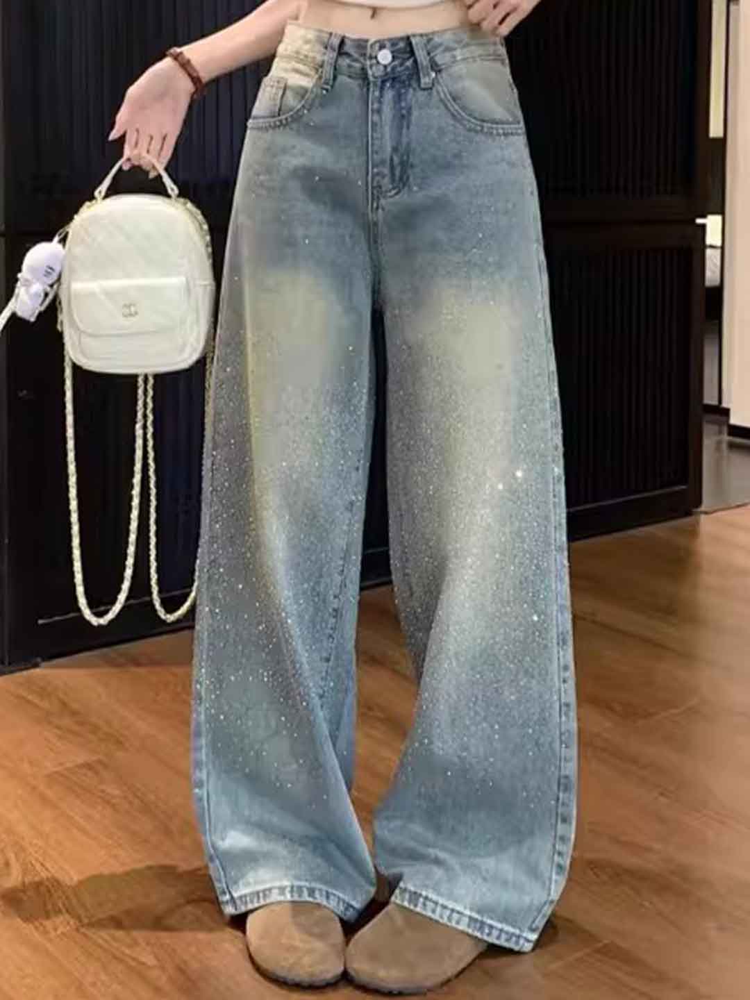 Arianna Casual Rhinestone Jeans
