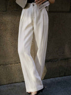 Aubrey Loose Straight Wide Leg Pants