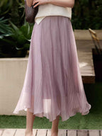 Hailey Summer Wavy Hem Irregular Skirt