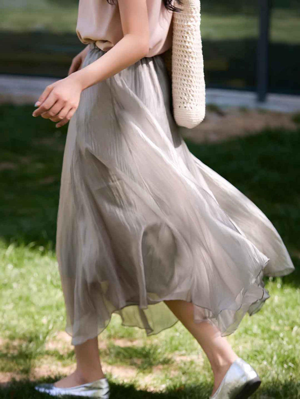 Hailey Summer Wavy Hem Irregular Skirt