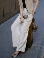 Aubrey Loose Straight Wide Leg Pants