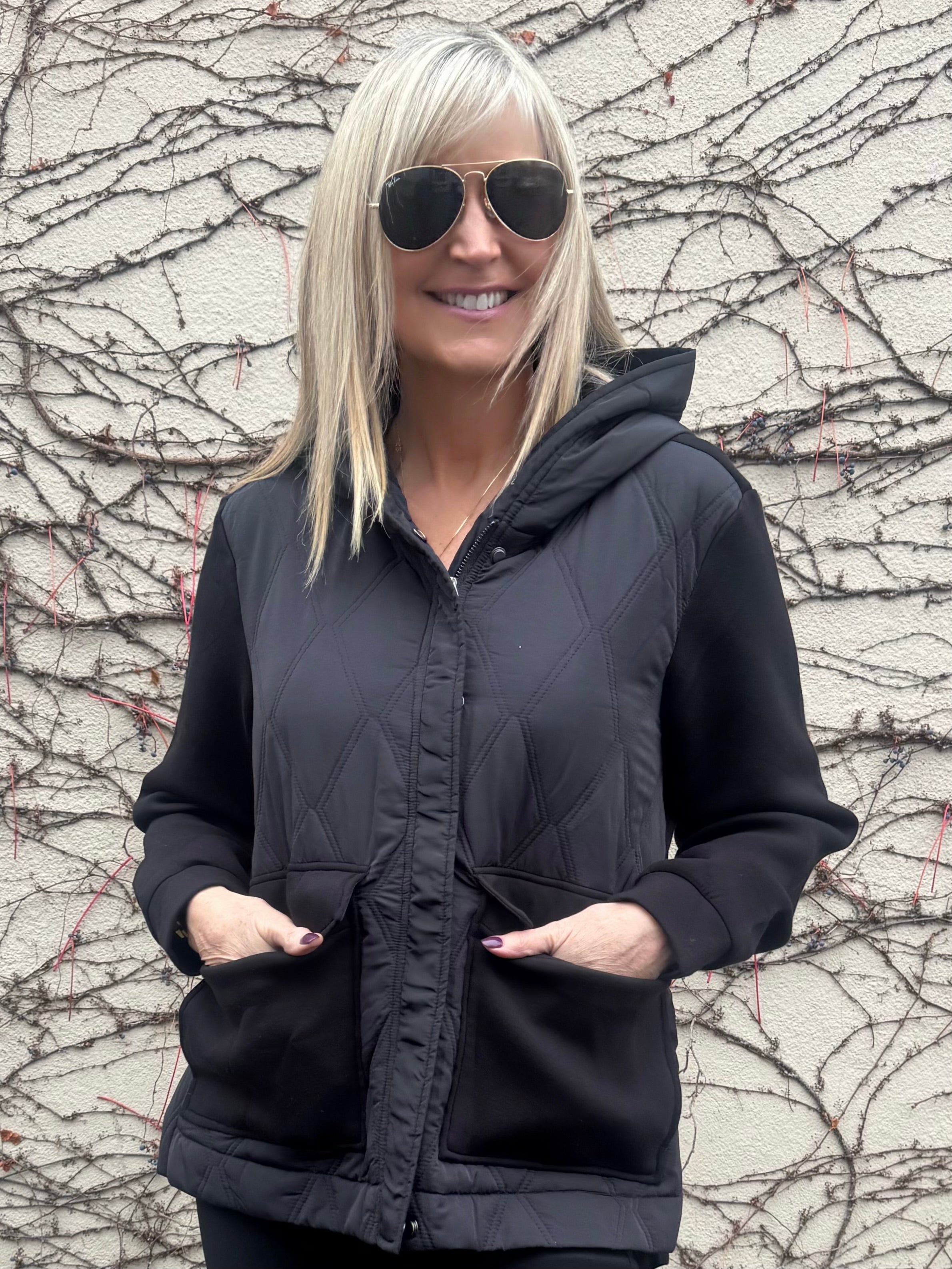Sporty & Chic Jacket With Hood | JK232