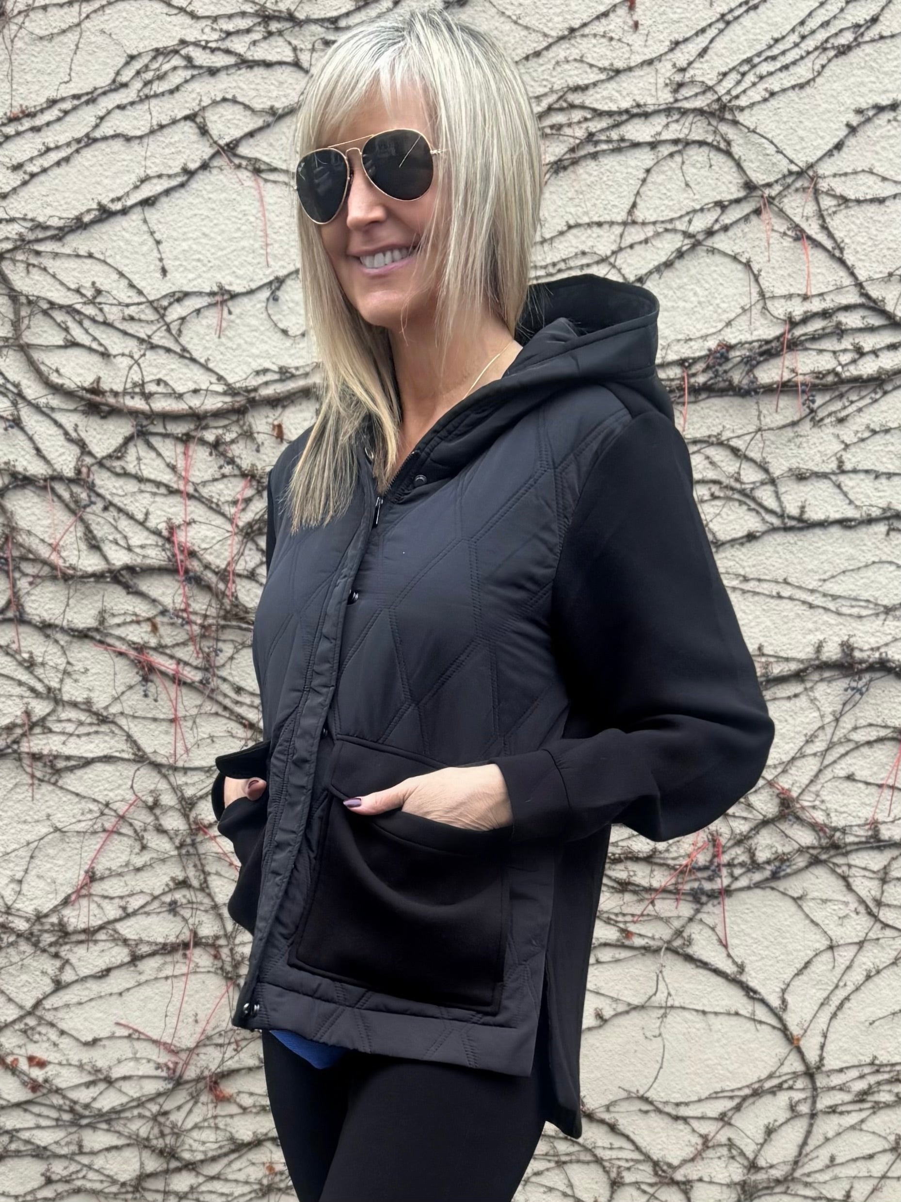 Sporty & Chic Jacket With Hood | JK232