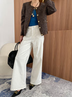 Sarah Classic High-Waisted Wide Leg Jeans