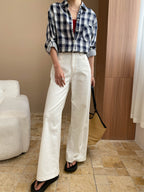 Sarah Classic High-Waisted Wide Leg Jeans