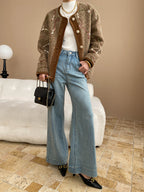 Sophie Loose High-Waisted Flared Wide-Leg Jeans
