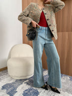 Sophie Loose High-Waisted Flared Wide-Leg Jeans